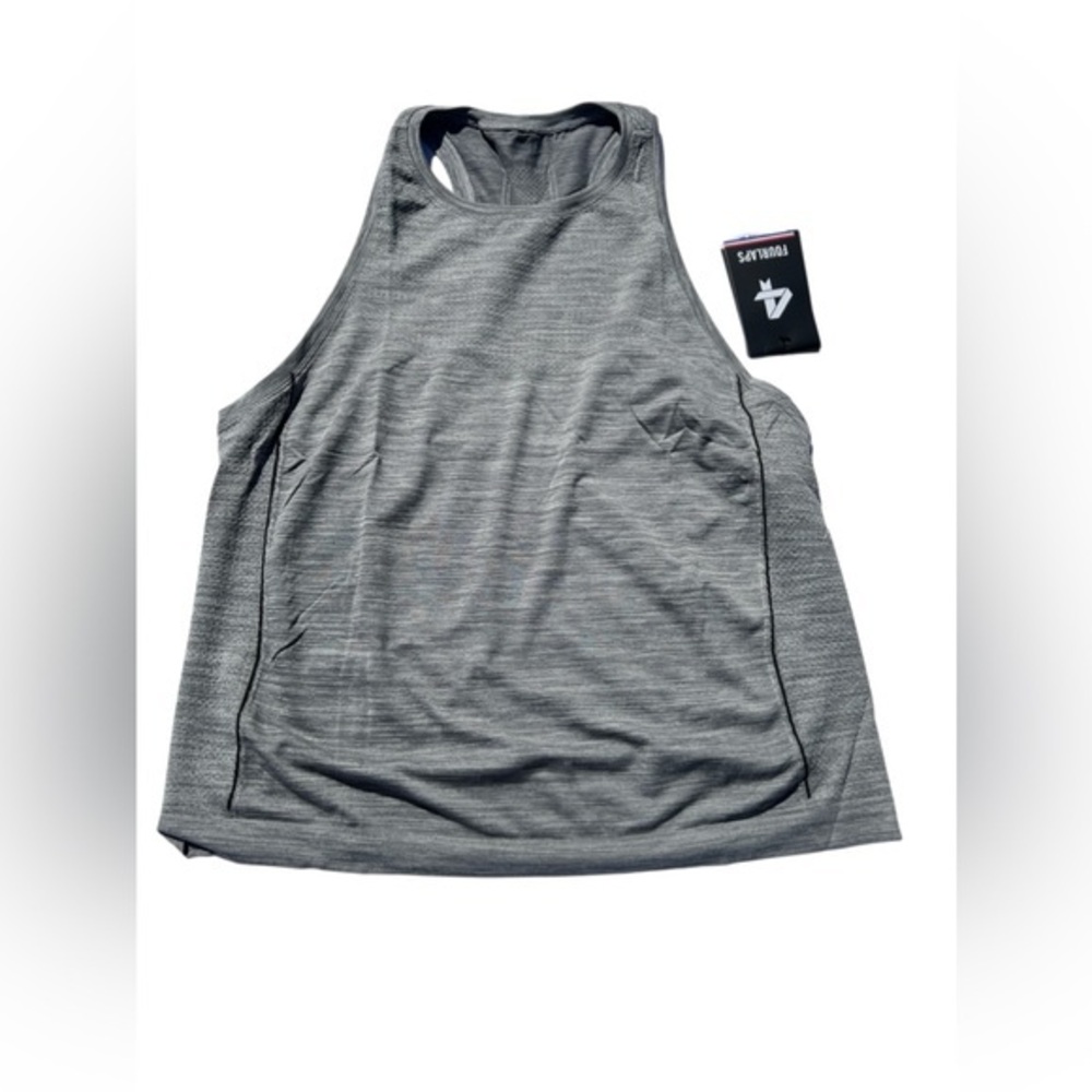 Fourlaps Purpose Seamless Tank top activewear top‎ Grey Heather size XL
